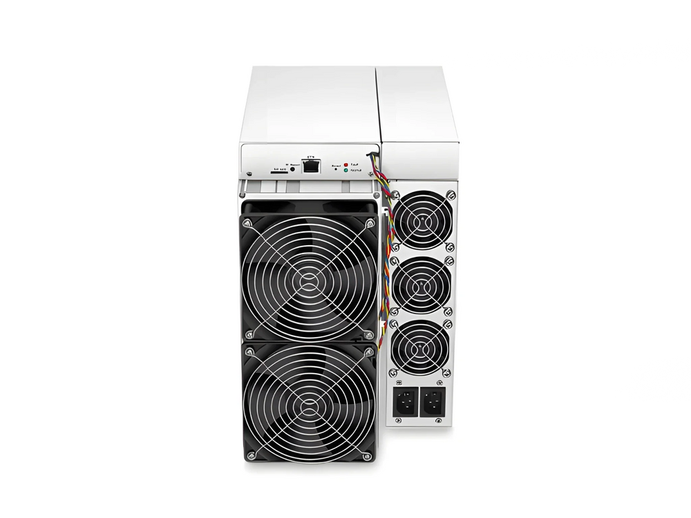Antminer Z15 Pro 840 kSol/s, mineur Zcash : autre vue du boîtier et de l'alimentation