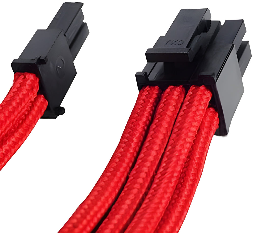 Cable rallonge PCI-E 8pin vers 8pin(6+2) tressée 25cm - Image 2