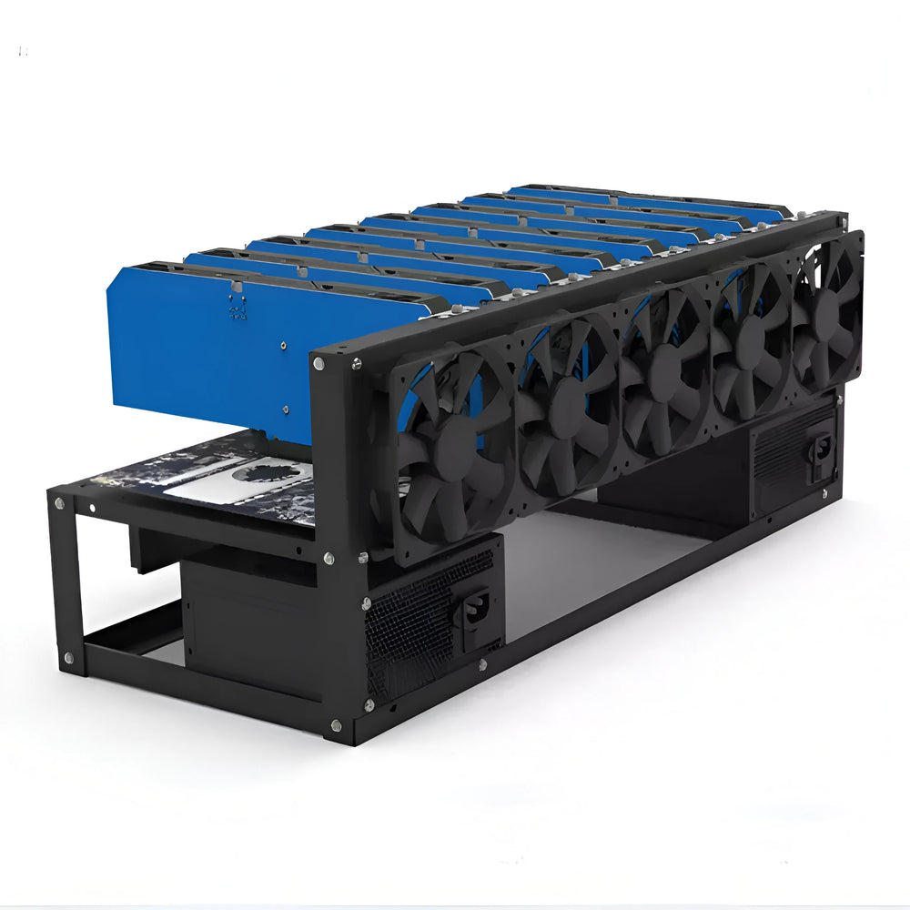 Kit Mining 8 GPU BTC-S37 Châssis ouvert Carte mère Processeur Ram - Image 2