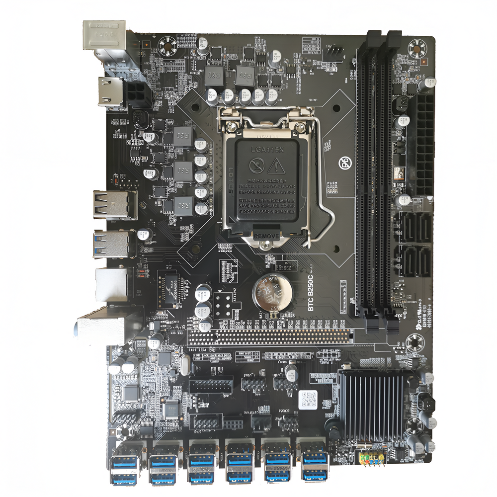Carte mère BTC-B250C 12 USB - LGA1151