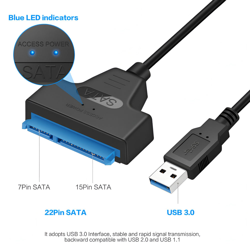 Cable Adaptateur SATA vers USB 3.0 - Image 2