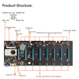 Carte mère BTC-S37 8 GPU (processeur inclus) - Image 3