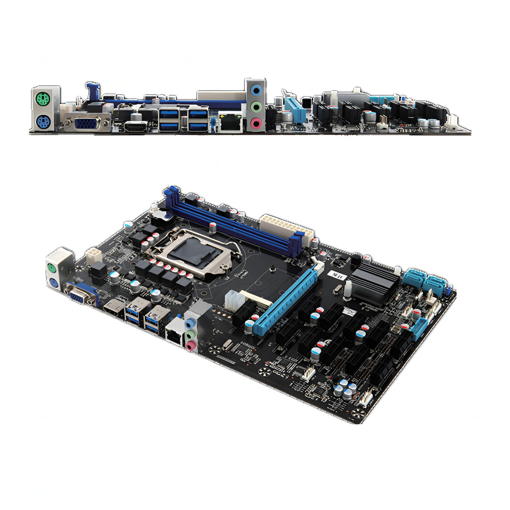 Carte mère HM65 BTC 8 GPU (Processeur Intel B950 inclus) - Image 2