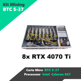 Mining Rig Rack BTC-S37 8x RTX 4070 Ti