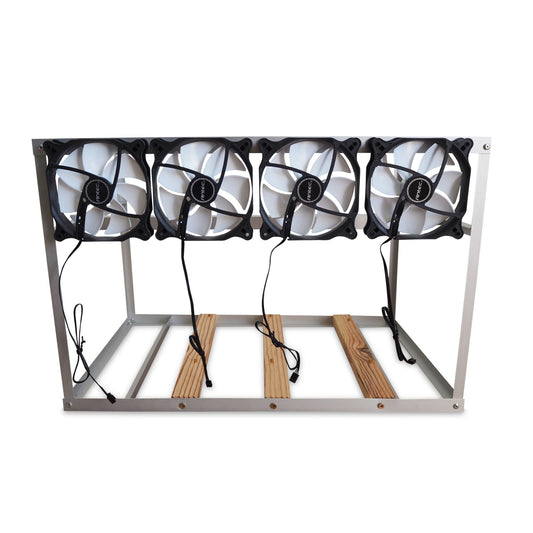 Mining Frame 6-8 GPU avec ventilateurs