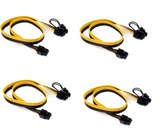Câbles PCIe 6pins vers 8pins(6+2) 16AWG 50cm (Lot de 4)