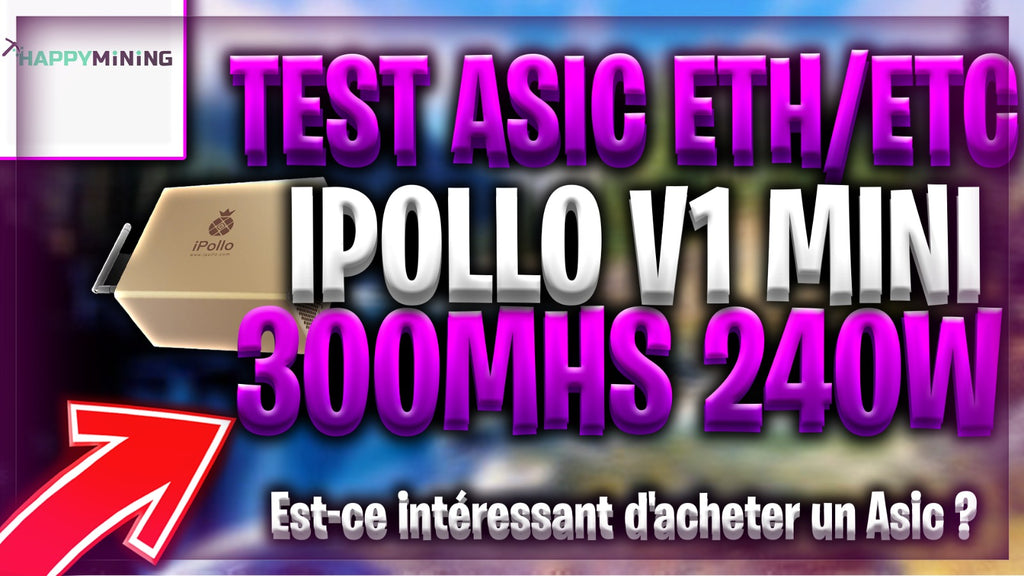 Test Asic Ipollo V1 Mini 300mhs 240w. Est-ce intéressant d'acheter un Asic ETH/ETC ?
