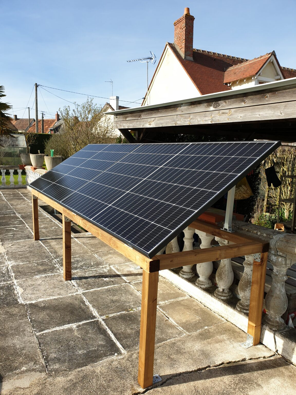 Kit panneau solaire au sol 2000W - Plug and Play