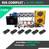 Mining Rig 6 GPU RTX 4060Ti NEUF