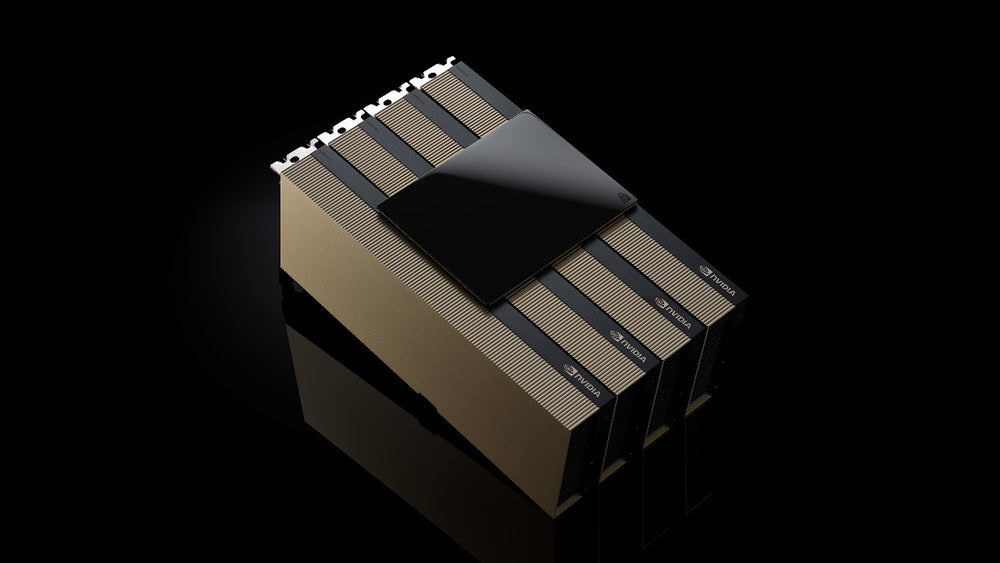 Cartes GPU NVIDIA H200 NVL reliées par pont NVLink