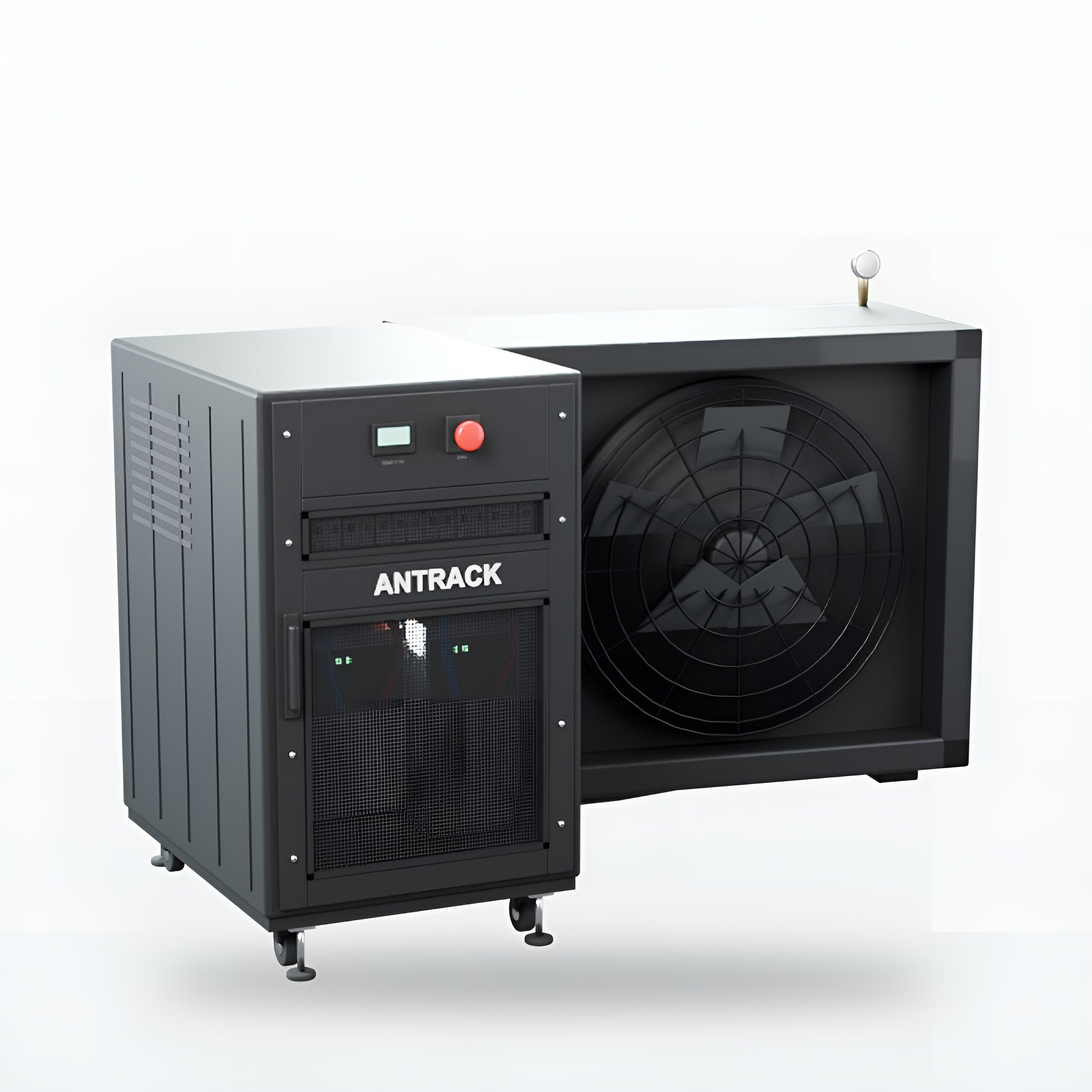 BITMAIN ANTRACK AR22 – vue 3D : armoire hydro et unité de refroidissement externe