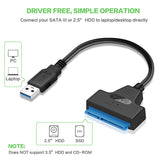 Cable Adaptateur SATA vers USB 3.0