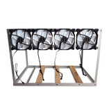 Mining Frame 6-8 GPU avec ventilateurs