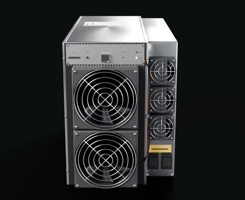 Vue 360° du Bitmain Antminer K7 58Th 2800W CKB – modèle 3D Happy Mining